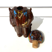 Load image into Gallery viewer, Vintage Japan Redware Indian Chief Decanter