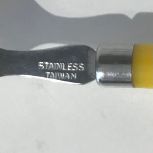 Vintage Red & Yellow Handle Flatware