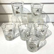 Load image into Gallery viewer, Set of 6 Rocks Glasses with Caddy