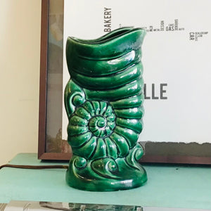 Vintage Ceramic Shell TV Lamp