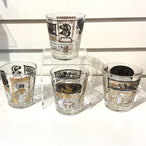 Set of 4 Vintage Rocks Glasses