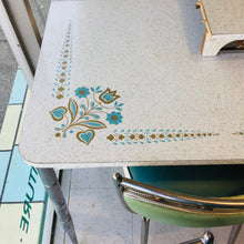 Load image into Gallery viewer, 1950s Tulips &amp; Butterflies Chrome Dinette Set