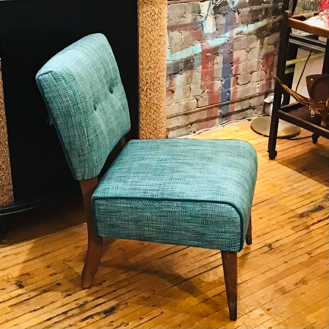1950s Reupholstered Slipper Chairs