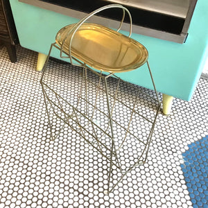 Vintage Brass Wire Table