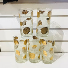 Load image into Gallery viewer, Set of 5 Culver Sea Shell Highball Glasses