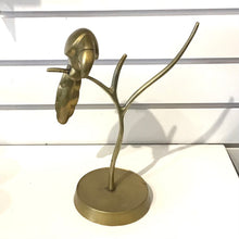 Load image into Gallery viewer, Brass Parrot on Branch