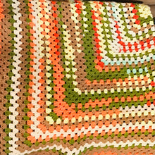 Load image into Gallery viewer, Vintage Granny Square Crochet Afghan