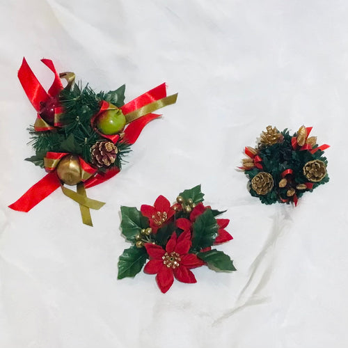 Vintage Christmas Candle Rings