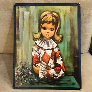 Vintage “Pierette” Big Eyed Print