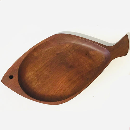 1960s Danish Teak Fish Serving Board