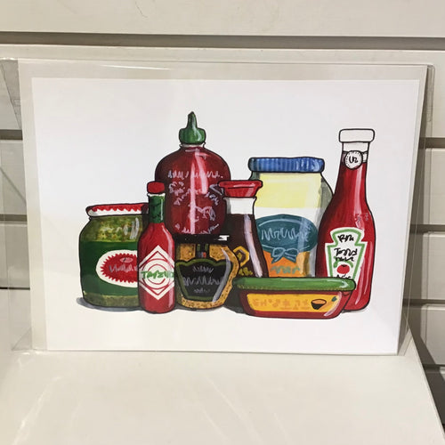 Condiments Art Print by Salt and Paper