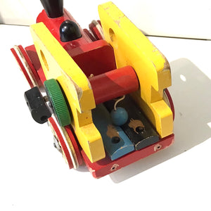 1950s Brio Wooden Pull Toy Train Engine