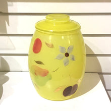 Load image into Gallery viewer, Vintage Bartlett Collins Handpainted Glass Cookie Jar