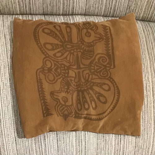 1970s Brown Corduroy Throw Pillow Cover