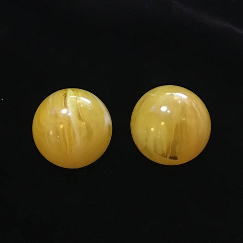Vintage Button Style Clip On Earrings