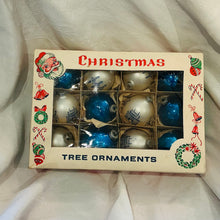 Load image into Gallery viewer, Vintage Boxed Set of 12 Glass Ornaments