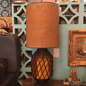 1960s Spaghettiware Lamp