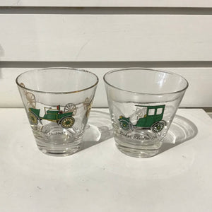 Antique Automobile Cocktail Glasses