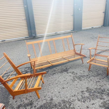 Load image into Gallery viewer, Vintage Blondewood Sofa and Chairs