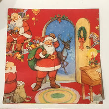 Load image into Gallery viewer, Vintage Christmas Wrapping Paper Remnants