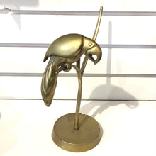 Load image into Gallery viewer, Brass Parrot on Branch