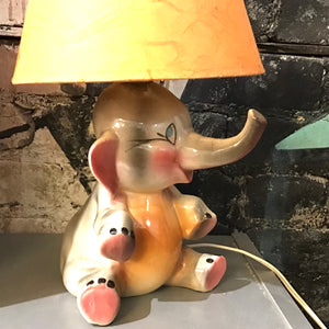 1950s Tot Line Elephant Lamp