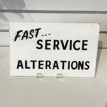 Load image into Gallery viewer, Vintage Hand Painted “Alterations” Sign