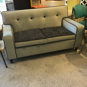 1950s Reupholstered Love Seat