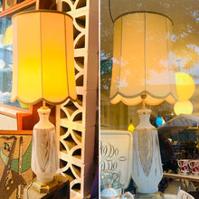 Load image into Gallery viewer, Vintage Glass &amp; Gold Table Lamps