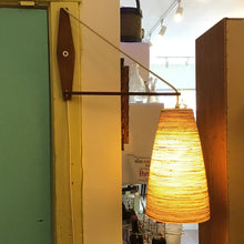 Load image into Gallery viewer, Vintage Teak Swing Arm “Lotte” Lamp