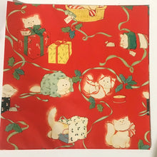 Load image into Gallery viewer, Vintage Christmas Wrapping Paper Remnants