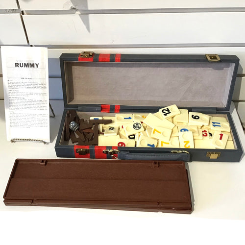 Vintage Travel Rummy Cube Game