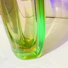 Load image into Gallery viewer, Jan Beranek for Skrdlovice Czech Uranium Glass Vase