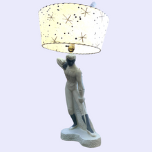 Load image into Gallery viewer, 1950s Chalkware Figural Lamp