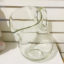 Load image into Gallery viewer, Clear Glass Tilted Pitcher