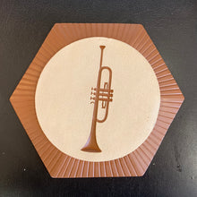 Load image into Gallery viewer, Trumpet Chalkware Plaque