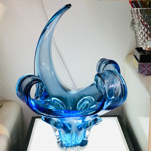 Blue Stretch Glass