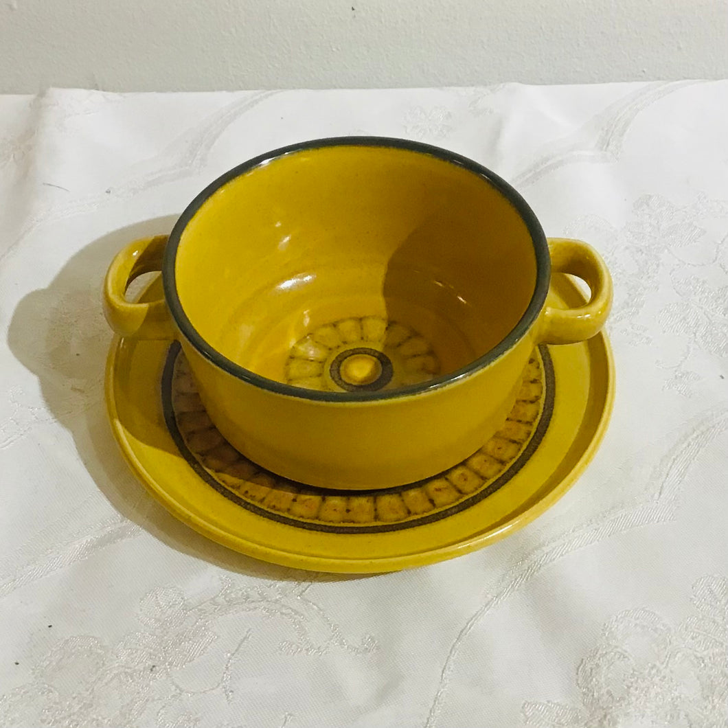 1970s Soup Bowl & Saucer