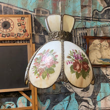 Load image into Gallery viewer, 1970s Tiffany Style Pendant Lamp
