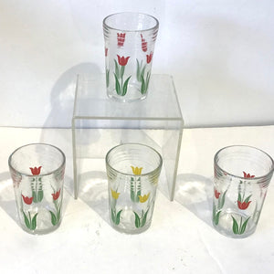 Vintage Jelly Jar Glasses