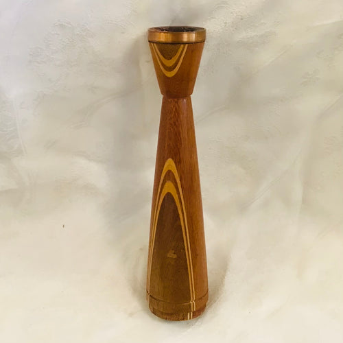 Single Wood Candlestick