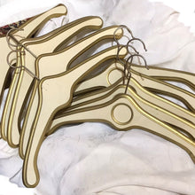 Load image into Gallery viewer, 1950s Hollywood Regency Style Wooden Hangers