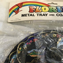 Load image into Gallery viewer, Deadstock Florida Souvenir Tray &amp; Coasters