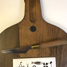 Load image into Gallery viewer, Vintage Cheese Board with Knife