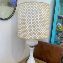 Load image into Gallery viewer, Vintage Milk Glass Lamp with Original Shade