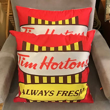 Load image into Gallery viewer, Tim Hortons Theme Throw Pillows