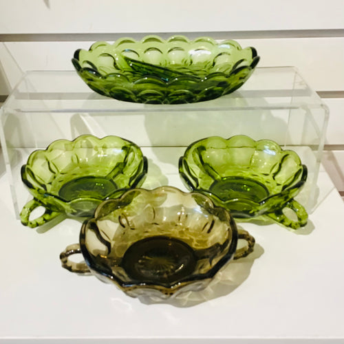 Vintage Anchor Hocking Fairfield Glass Dishes