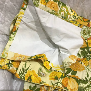 Floral Pinch Pleat Curtain Pair