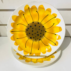 Set of 3 Hand Painted Vera Neumann Sunflower Plates