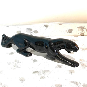 Ceramic Black Panther Figurine